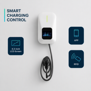 Cargador para vehículos eléctricos TEAM-EV Wallbox AC de 22 kW
