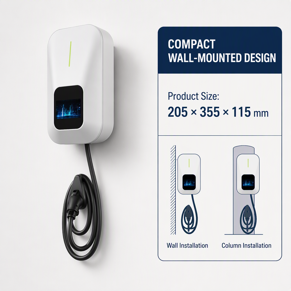 Cargador para vehículos eléctricos TEAM-EV Wallbox AC de 22 kW - Imagen 4